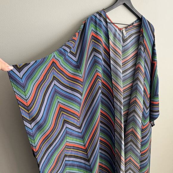 Free People Intimately Mojave Chevron Kimono Duster XS - Picture 6 of 14